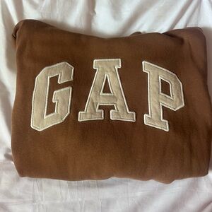 brown gap hoodie size large